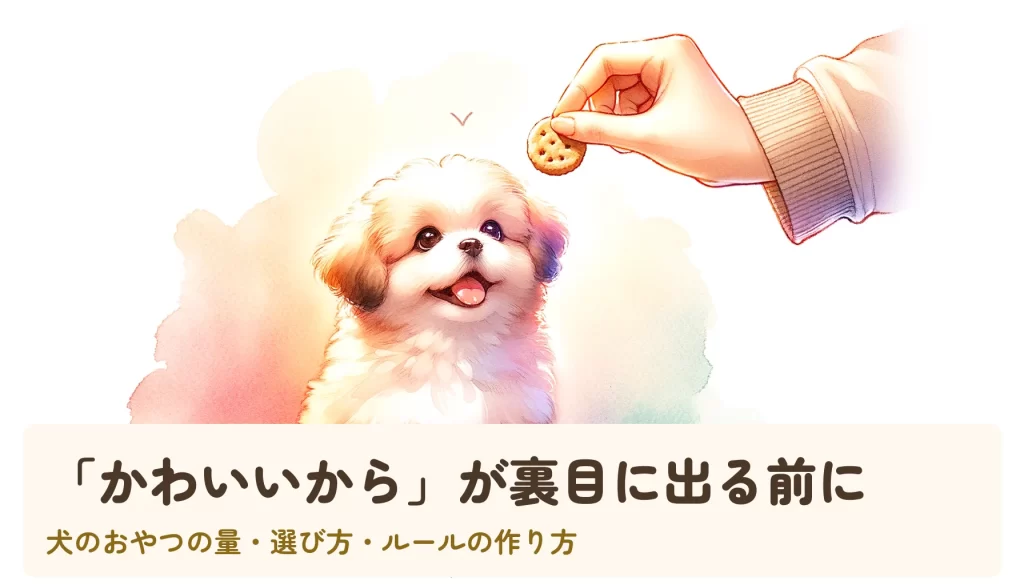 「かわいいから」が裏目に出る前に｜犬のおやつの量・選び方・ルールの作り方