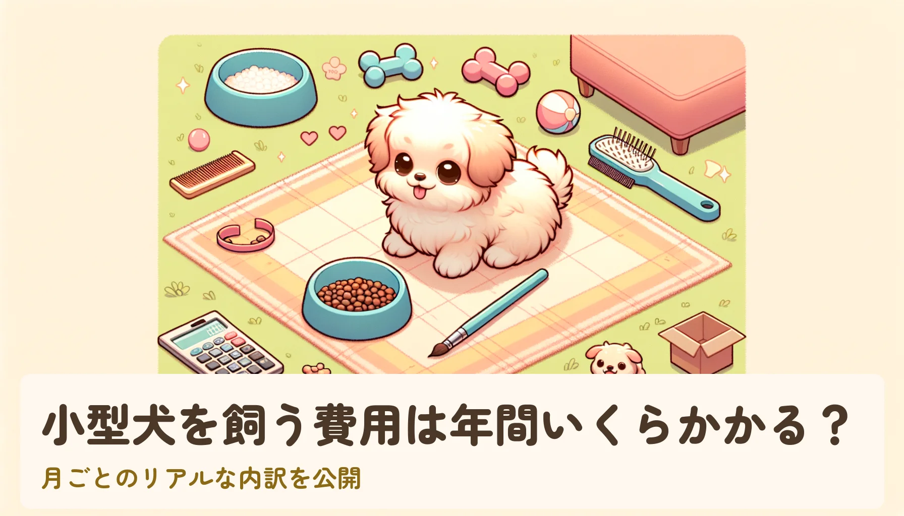 小型犬を飼う費用は年間いくらかかる?|月ごとのリアルな内訳を公開