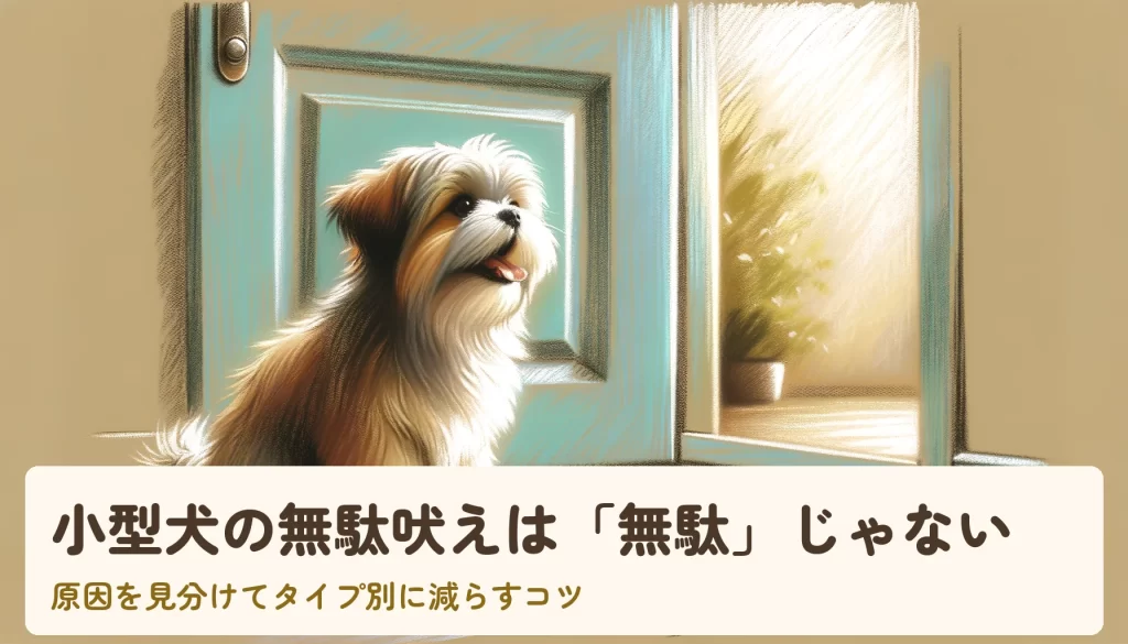 小型犬の無駄吠えは「無駄」じゃない｜原因を見分けてタイプ別に減らすコツ