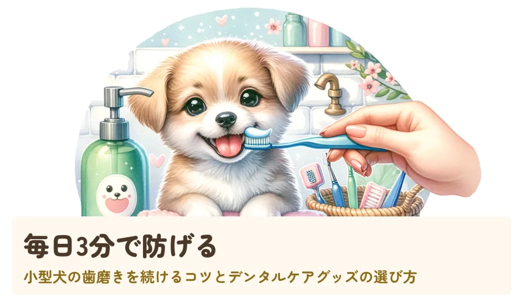 毎日3分で防げる｜小型犬の歯磨きを続けるコツとデンタルケアグッズの選び方