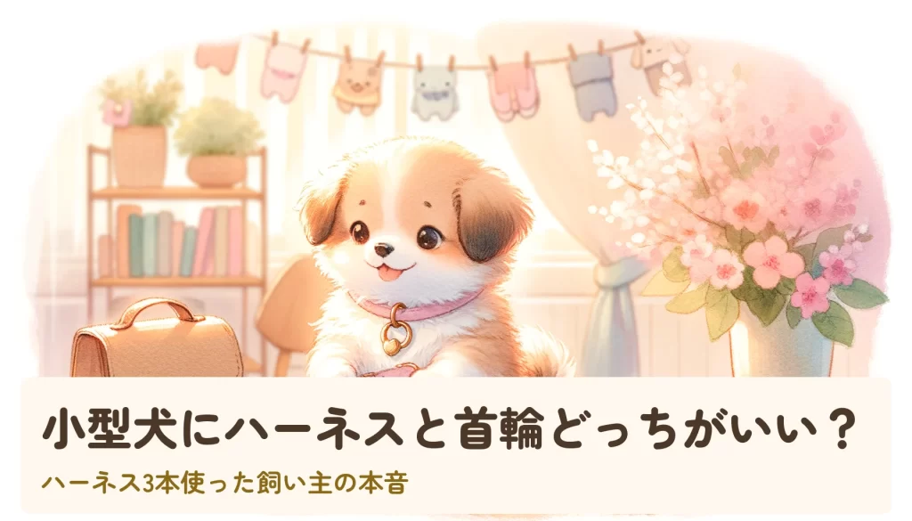 小型犬にハーネスと首輪どっちがいい？｜ハーネス3本使った飼い主の本音