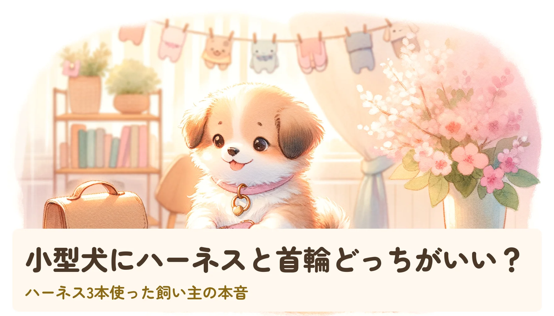 小型犬にハーネスと首輪どっちがいい?|ハーネス3本使った飼い主の本音