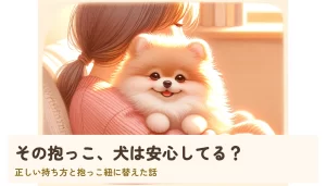 その抱っこ、犬は安心してる?|正しい持ち方と抱っこ紐に替えた話