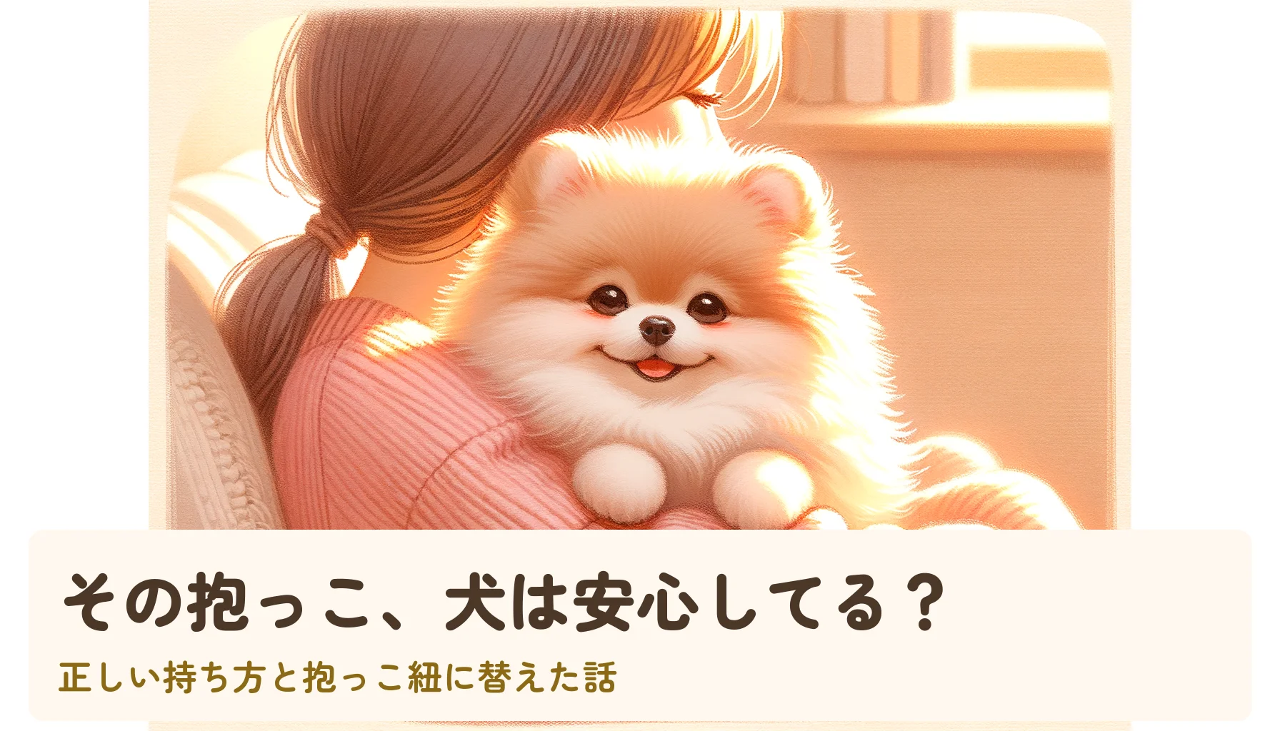 その抱っこ、犬は安心してる？｜正しい持ち方と抱っこ紐に替えた話