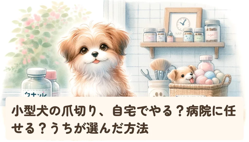 小型犬の爪切り、自宅でやる？病院に任せる？うちが選んだ方法