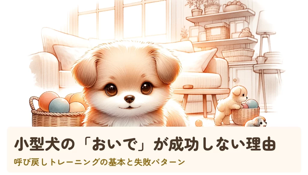 小型犬の「おいで」が成功しない理由｜呼び戻しトレーニングの基本と失敗パターン