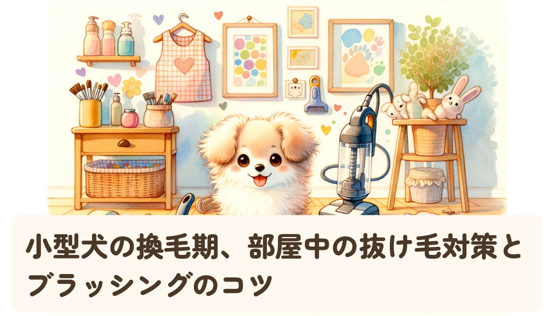 小型犬の換毛期、部屋中の抜け毛対策とブラッシングのコツ