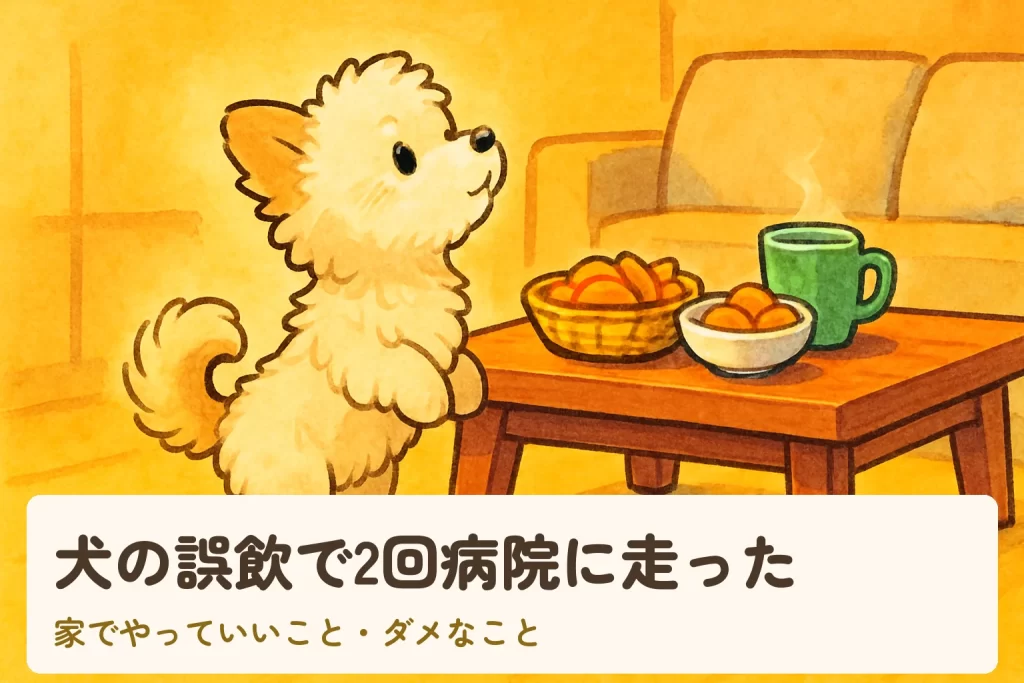 犬の誤飲で2回病院に走った｜家でやっていいこと・ダメなこと