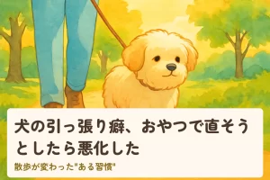 犬の引っ張り癖 おやつで直そうとしたら悪化した