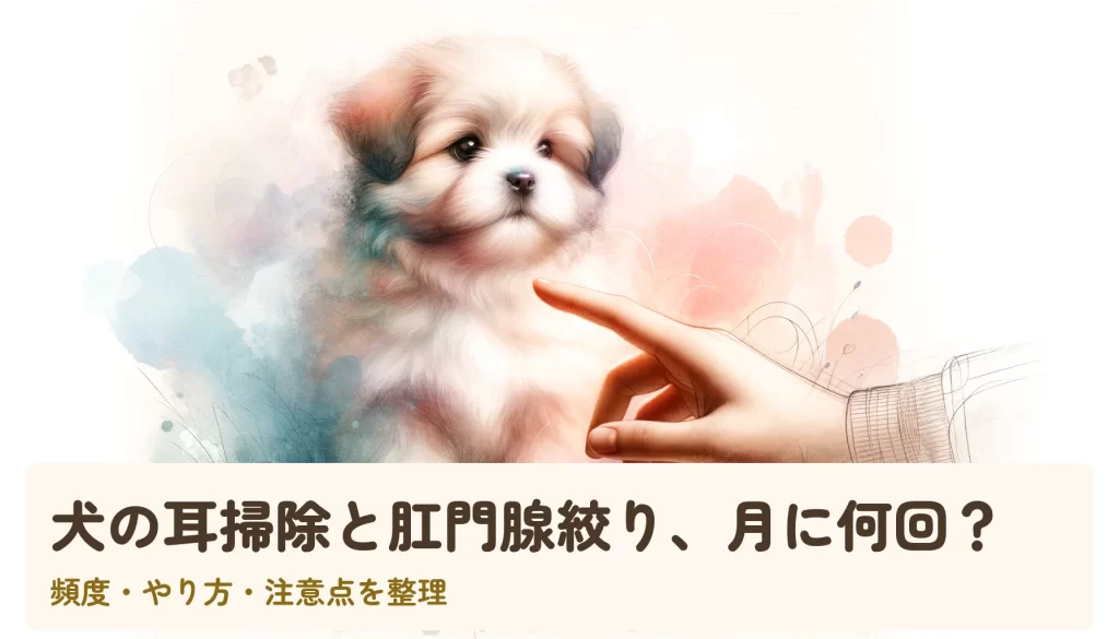 犬の耳掃除と肛門腺絞りの頻度とやり方